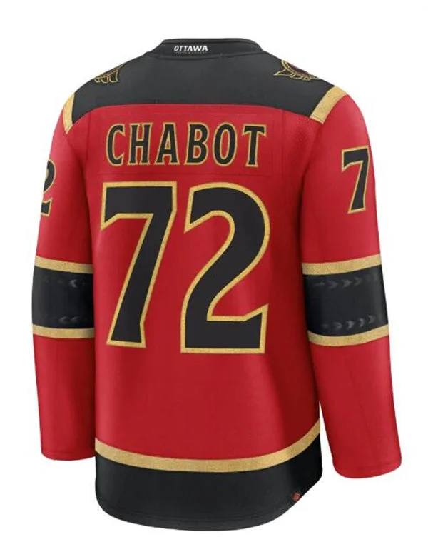 Men's Ottawa Senators #72 Thomas Chabot Fanatics 2025 Red Alternate Premium Jersey 