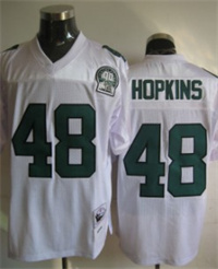  Men's Philadelphia Eagles #48 Wes Hopkins White Throwback 99TH Patch Jersey 