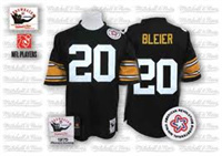  Men's Pittsburgh Steelers #20 Rocky Bleier Black Throwback Jersey  