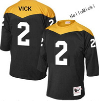  Men's Pittsburgh Steelers Current Players #2 michael vick Throwback VINTAGE 1967 Football jersey 