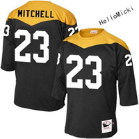 Men's Pittsburgh Steelers Current Players #23 mike mitchell Black Throwback VINTAGE 1967 Football jersey 