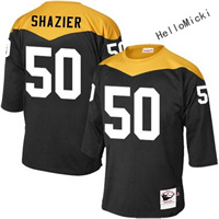  Men's Pittsburgh Steelers Current Players #50 ryan shazier Black Throwback VINTAGE 1967 Football jersey 