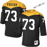  Men's Pittsburgh Steelers Current Players #73 ramon foster Black Throwback VINTAGE 1967 Football jersey 