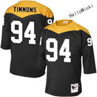  Men's Pittsburgh Steelers Current Players #94 lawrence timmons Black Throwback VINTAGE 1967 Football jersey 