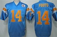  Men's San Diego Chargers #14 Dan Fouts Powder Blue Throwback Jersey 
