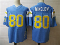  Men's San Diego Chargers #80 Kellen Winslow Powder Blue Throwback Football Jersey 