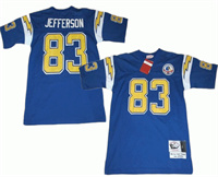  Men's San Diego Chargers #83 John Jefferson Powder Blue Throwback Football Jersey 