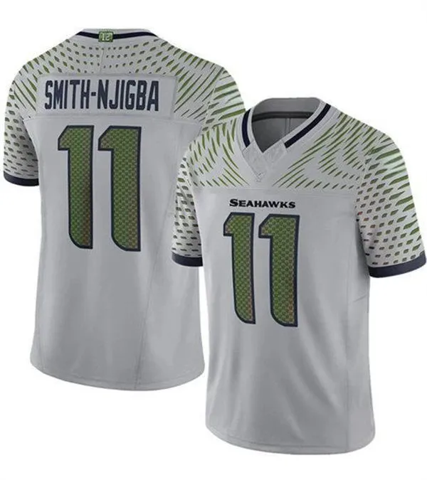  Men's Seattle Seahawks #11 Jaxon Smith-Njigba Nike Vapor F.U.S.E. Limited Soundwaves Rivalry Series Jersey 