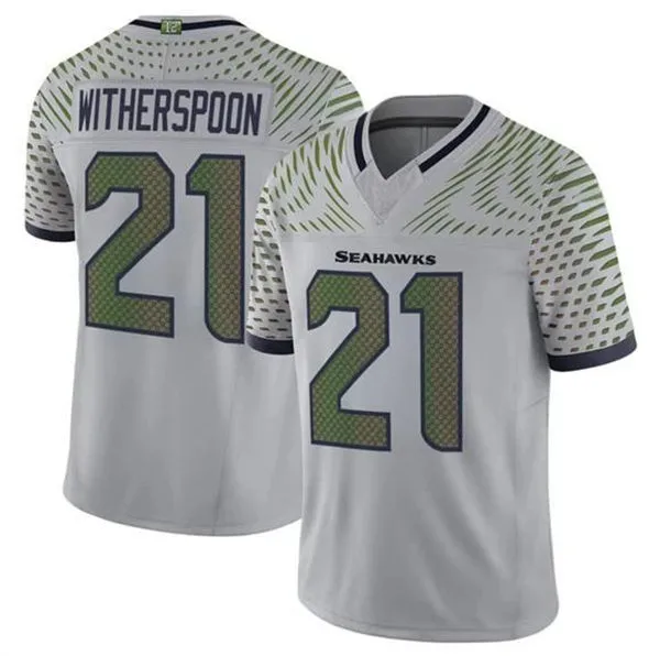  Men's Seattle Seahawks #21 Devon Witherspoon Nike Vapor F.U.S.E. Limited Soundwaves Rivalry Series Jersey 