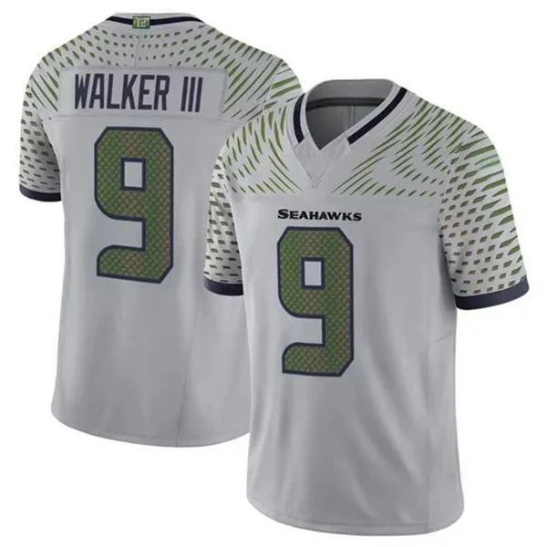  Men's Seattle Seahawks #9 Kenneth Walker III Nike Vapor F.U.S.E. Limited Soundwaves Rivalry Series Jersey 
