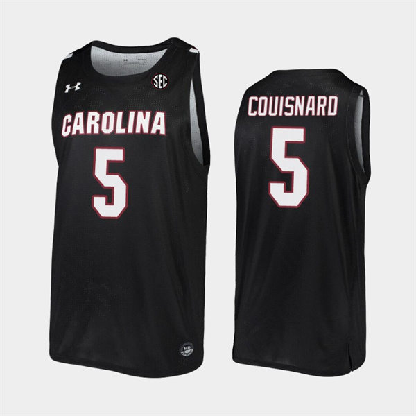  Men's South Carolina Gamecocks #5 Jermaine Couisnard Black College Basketball Game Jersey 