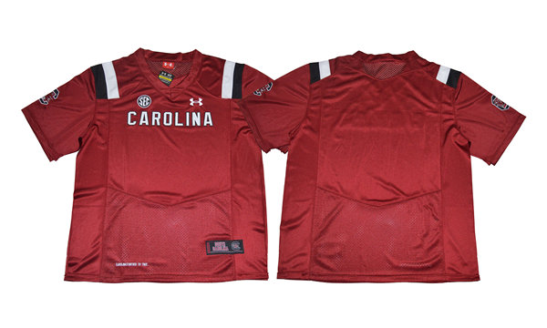  Men's South Carolina Gamecocks Blank Maroon Under Armour Team Football Jersey 