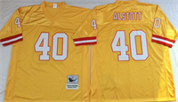  Men's Tampa Bay Buccaneers #40 Mike Alstott Gold Throwback Jersey By Mitchell & Ness 
