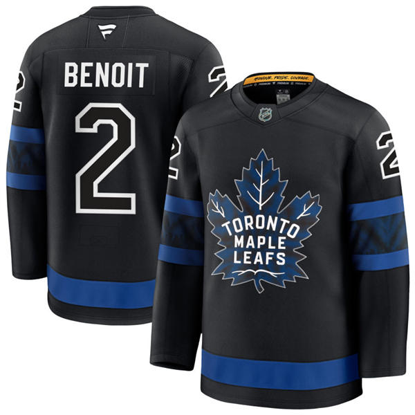  Men's Toronto Maple Leafs #2 Simon Benoit Fanatics Black Alternate Reversible Next Gen Jersey 
