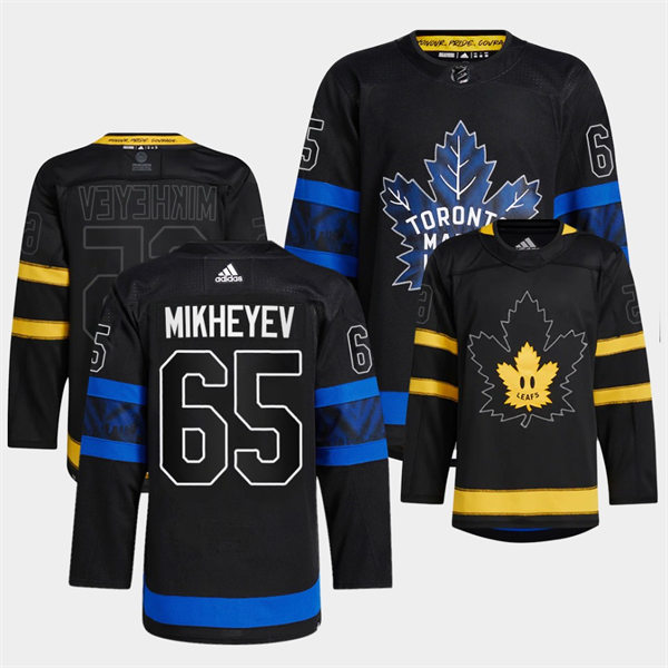  Men's Toronto Maple Leafs #65 Ilya Mikheyev Black Alternate Reversible Next Gen Jersey 