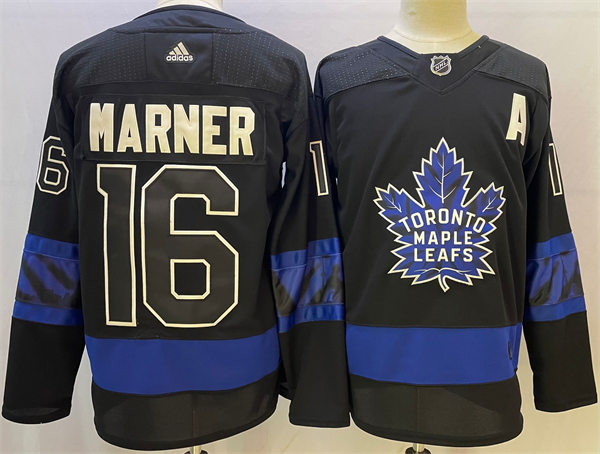 Men's Toronto Maple Leafs x drew house #16 Mitchell Marner Adidas Black Alternate Reversible Next Gen Jersey 