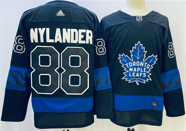  Men's Toronto Maple Leafs x drew house #88 William Nylander Adidas Black Alternate Reversible Next Gen Jersey 