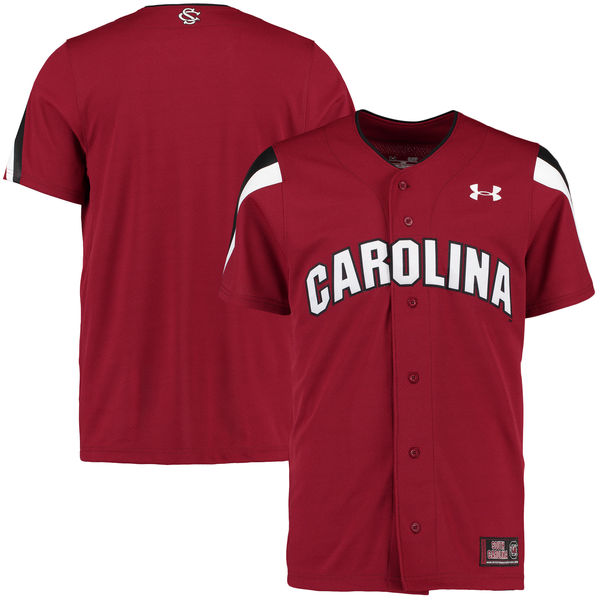  Men's Under Armour Garnet South Carolina Gamecocks Replica Baseball Performance Jersey 