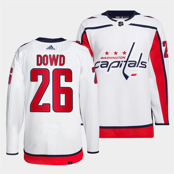  Men's Washington Capitals #26 Nic Dowd adidas Away White Jersey 
