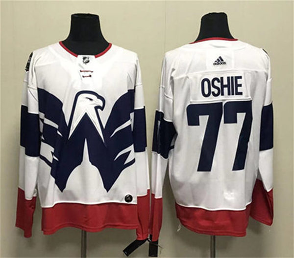 Men's Washington Capitals #77 T. J. Oshie 2023 NHL Stadium Series Game Jersey White 