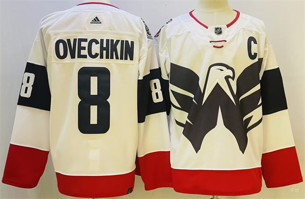  Men's Washington Capitals #8 Alexander Ovechkin 2023 Stadium Series Player Jersey White 