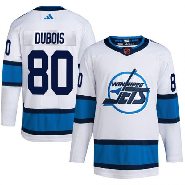  Men's Winnipeg Jets #80 Pierre-Luc Dubois White 2022-23 Reverse Retro Jersey 