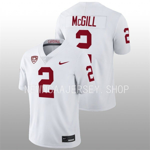  Men's Youth Stanford Cardinal #2 Casey Filkins 2022 White College Football Game Jersey 