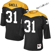  Men's pittsburgh steelers #31 donnie shell Black Throwback VINTAGE 1967 Football jersey 