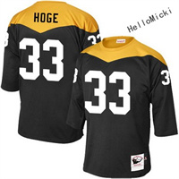  Men's pittsburgh steelers #33 merril hodge Black Throwback VINTAGE 1967 Football jersey 