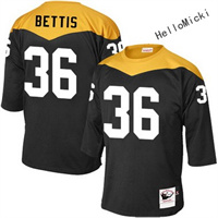  Men's pittsburgh steelers #36 jerome bettis Black Throwback VINTAGE 1967 Football jersey 