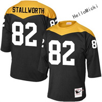  Men's pittsburgh steelers #82 john stallworth Black Throwback VINTAGE 1967 Football jersey 