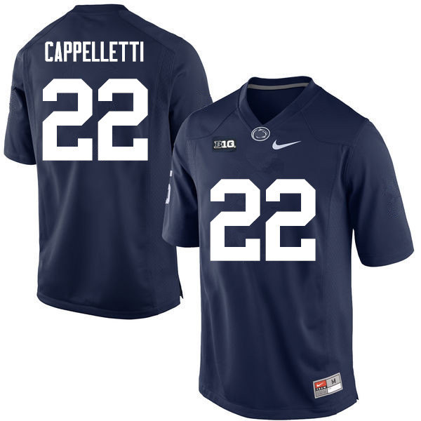  Men Penn State Nittany Lions #22 John Cappelletti Navy with Name College Football Jersey 