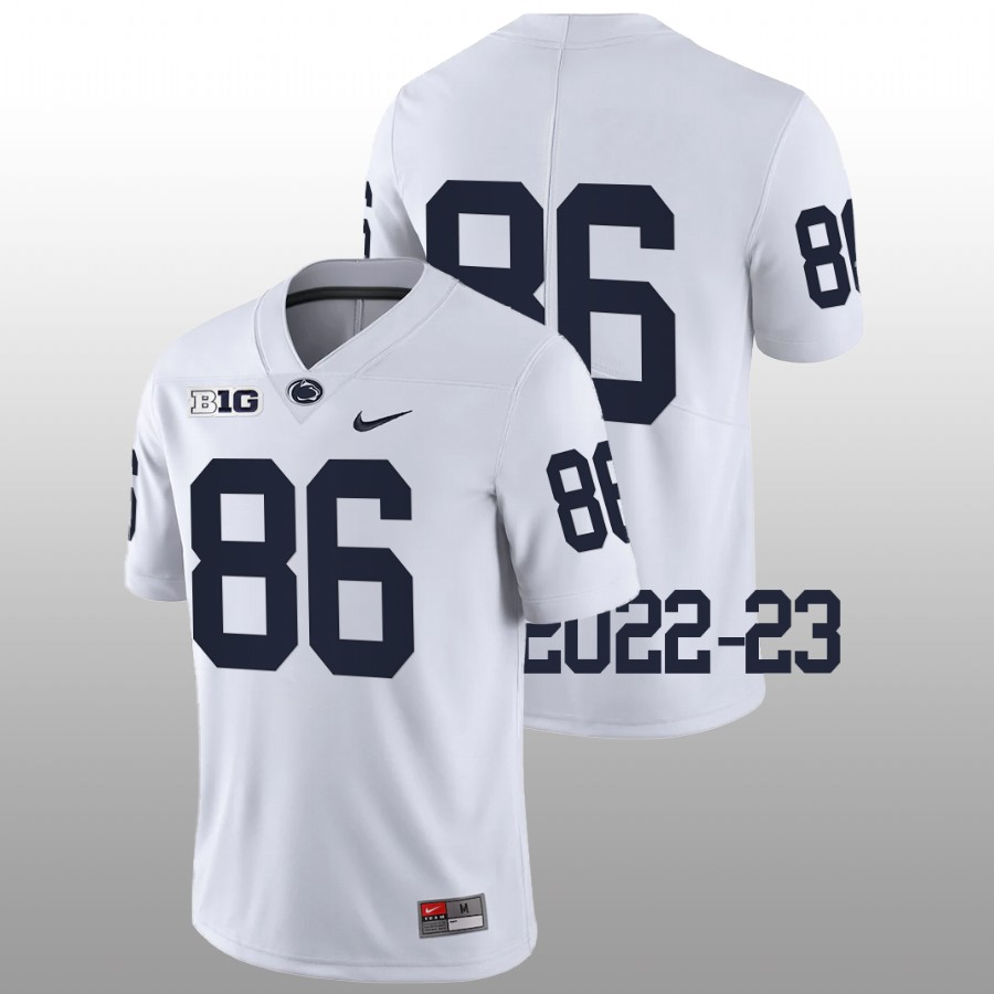  Men Youth Penn State Nittany Lions #86 Brenton Strange Nike White College Game Football Jersey 