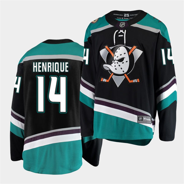  Mens Anaheim Ducks #14 Adam Henrique Adidas Black Alternate Bargain Jersey 