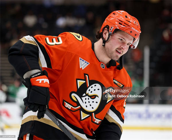  Mens Anaheim Ducks #23 Mason McTavish Fanatics 2025 Orange Home Player Jersey 