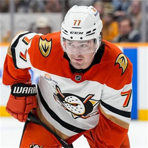  Mens Anaheim Ducks #77 Frank Vatrano Fanatics 2025 Away White Player Jersey 