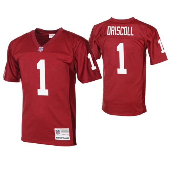  Mens Arizona Cardinals Retired Player #1 Paddy Driscoll Mitchell&Ness Cardinal Legacy Stitched Throwback Jersey 