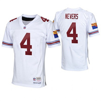  Mens Arizona Cardinals Retired Player #4 Ernie Nevers Mitchell&Ness White Legacy Stitched Throwback Jersey 