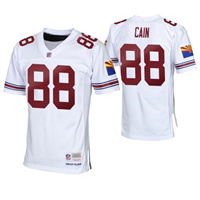  Mens Arizona Cardinals Retired Player #88 J.V. Cain Mitchell&Ness White Legacy Stitched Throwback Jersey 