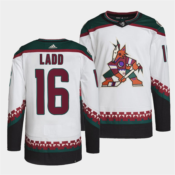  Mens Arizona Coyotes #16 Andrew Ladd Adidas White Away Classics Jersey 