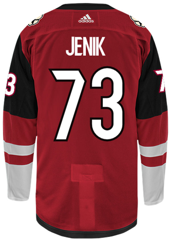  Mens Arizona Coyotes#73 Jan Jenik Sitched Adidas Home Maroon Jersey 
