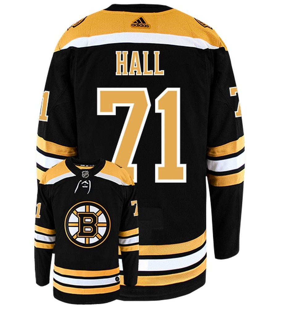 Mens Boston Bruin #71 Taylor Hall adidas Home Black Jersey 