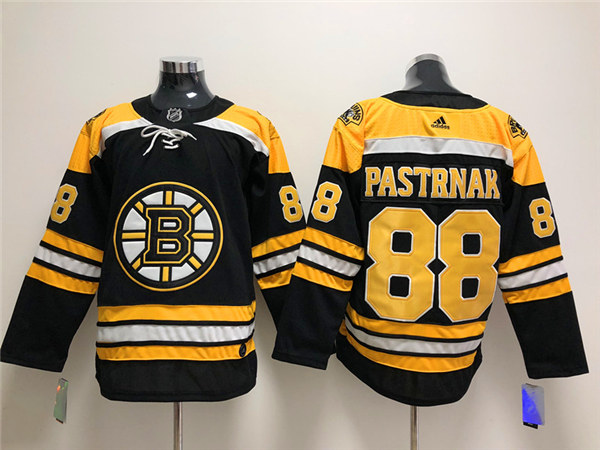  Mens Boston Bruin #88 David Pastrnak adidas Home Black Jersey 