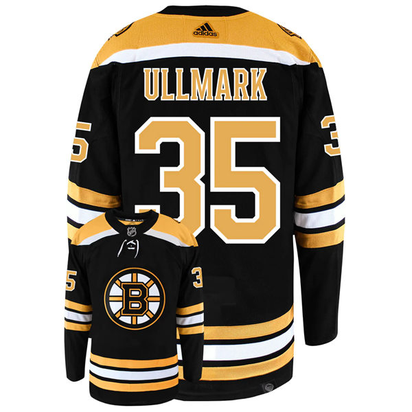  Mens Boston Bruins #35 Linus Ullmark adidas Home Black Jersey 