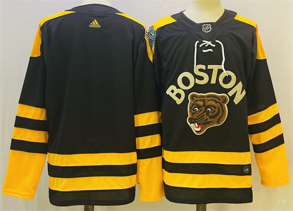  Mens Boston Bruins Blank 2023 Winter Classic Team Jersey 