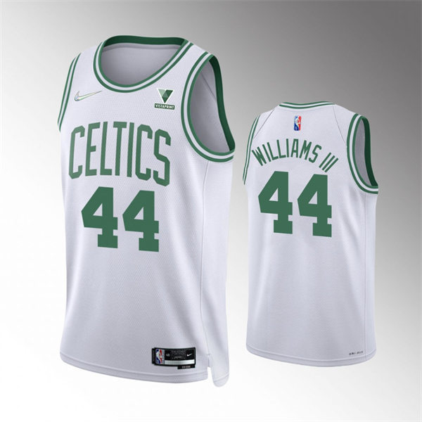  Mens Boston Celtics #44 Robert Williams III White 2021-22 Diamond Badge Association Edition Swingman Jersey 