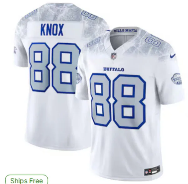 Mens Buffalo Bills #88 Dawson Knox Nike Vapor F.U.S.E. Limited Rivalry Series Jersey 