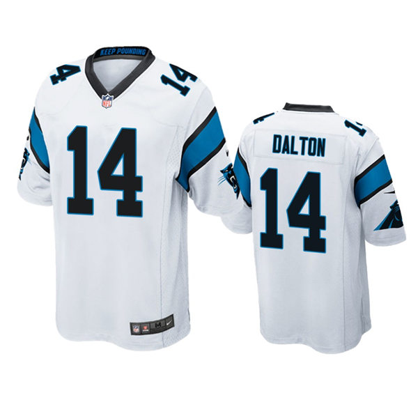  Mens Carolina Panthers #14 Andy Dalton Nike White Vapor Untouchable Limited Jersey(1) 