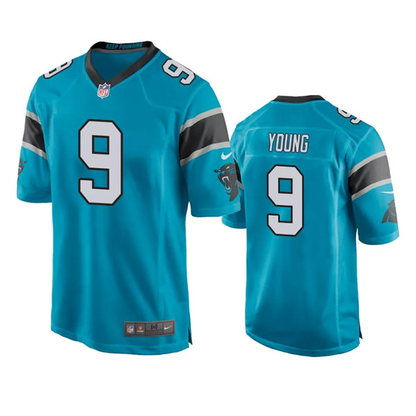  Mens Carolina Panthers #9 Bryce Young Nike Blue Vapor Untouchable Limited Jersey 