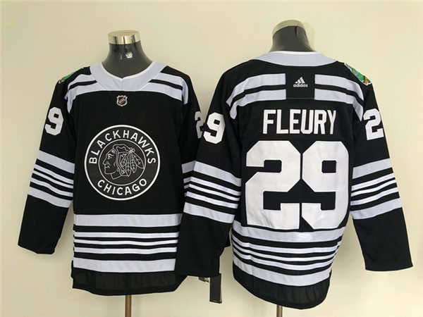  Mens Chicago Blackhawks #29 Marc-Andre Fleury Adidas 2019 NHL Winter Classic Jersey 